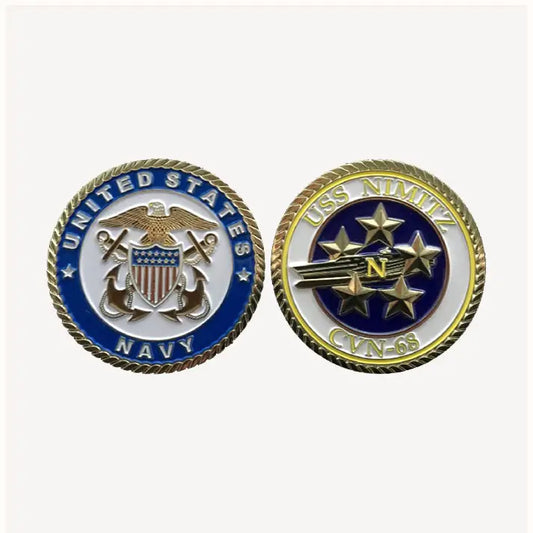 USS Nimitz CVN 68 Challenge Coin (Officer Version)