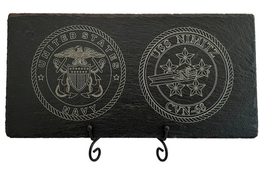 USS Nimitz CVN-68 Slate Plaque (Officer)