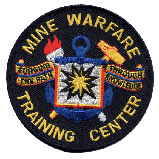 Mine Warfare Training Center Iron On Patch