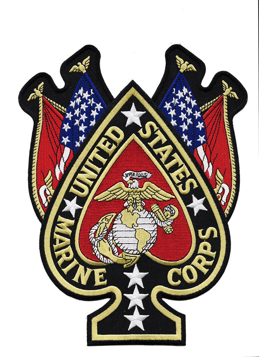 USMC Spade Iron On Patch