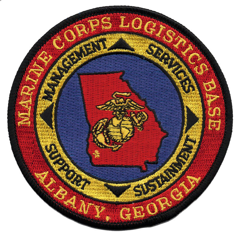 Marine Corps Logistics Base Albany, GA Iron On Patch