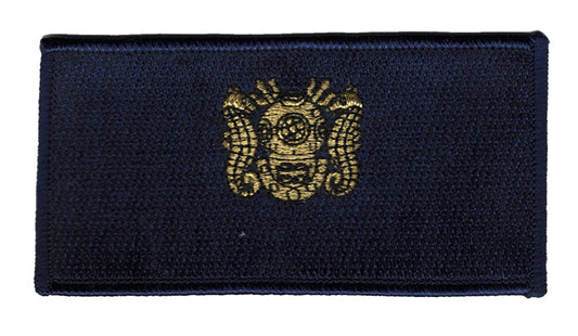 1st Class Diver Tag Iron On Patch