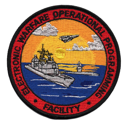 Electronic Warfare Operational Programming Facility Iron On Patch