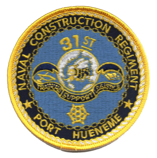 Naval Construction Regiment Port Hueneme Iron On Patch