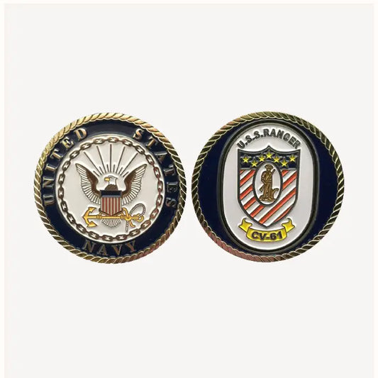 USS Ranger CV 61 Challenge Coin (Enlisted Version)