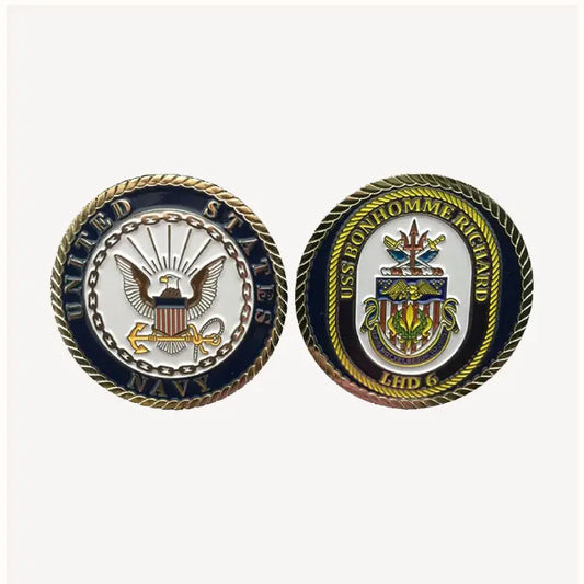 USS Bonhomme Richard LHD 6 Challenge Coin (Enlisted Version)