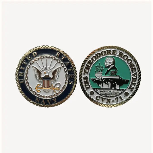 USS Theodore Roosevelt CVN 71 Challenge Coin (Enlisted Version)