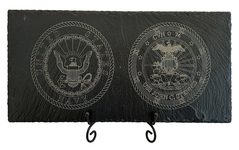USS John C. Stennis CVN-74 Slate Plaque (Enlisted)