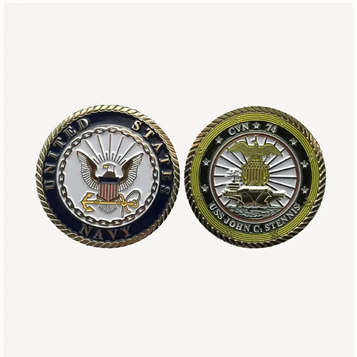USS John Stennis CVN 74 Challenge Coin (Enlisted Version)