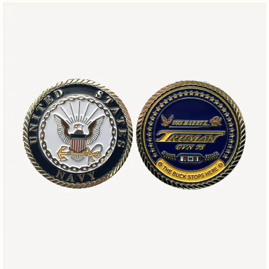 USS Harry S. Truman CVN 75 Challenge Coin (Enlisted Version)