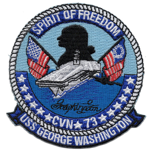 USS George Washington CVN-73 Iron On Patch