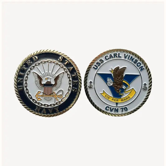 USS Carl Vinson CVN 70 Challenge Coin (Enlisted Version)