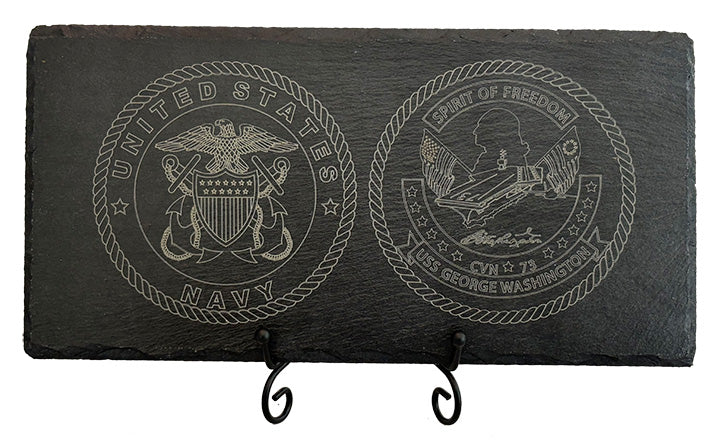 USS George Washington CVN-73 Slate Plaque (Officer)