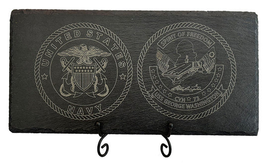 USS George Washington CVN-73 Slate Plaque (Officer)