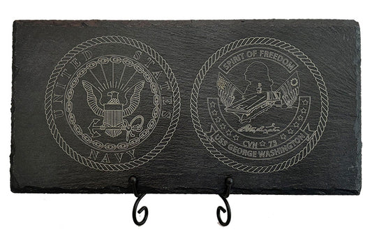 USS George Washington CVN-73 Slate Plaque (Enlisted)