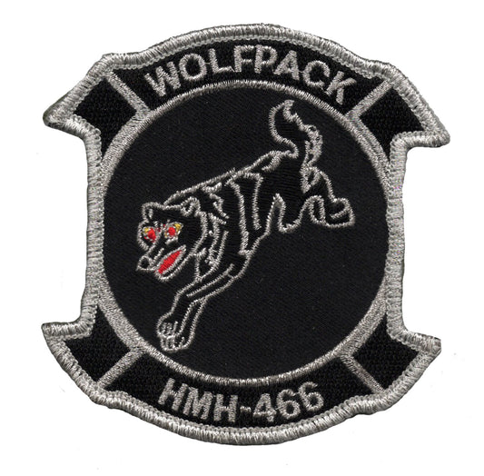 HMH-466 Wolfpack Hook and Loop Patch