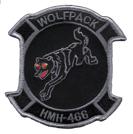 HMH-466 Wolfpack Hook and Loop Patch