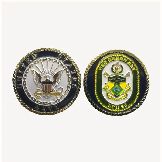 USS Green Bay LPD 20 Challenge Coin (Enlisted Version)