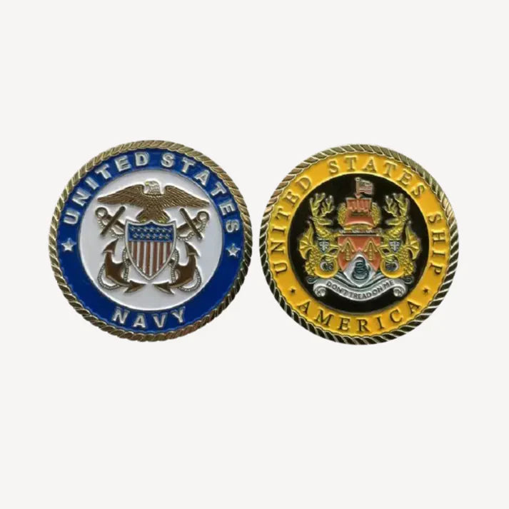 USS Amercia CV 66 Challenge Coin (Officer Version)
