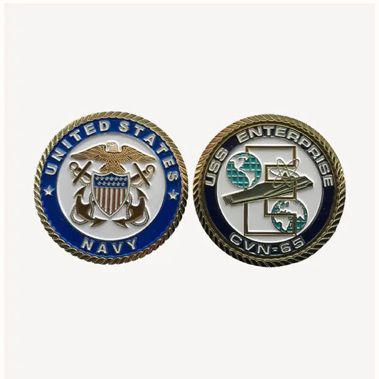 USS Enterprise CVN 65 Challenge Coin (Officer Version)