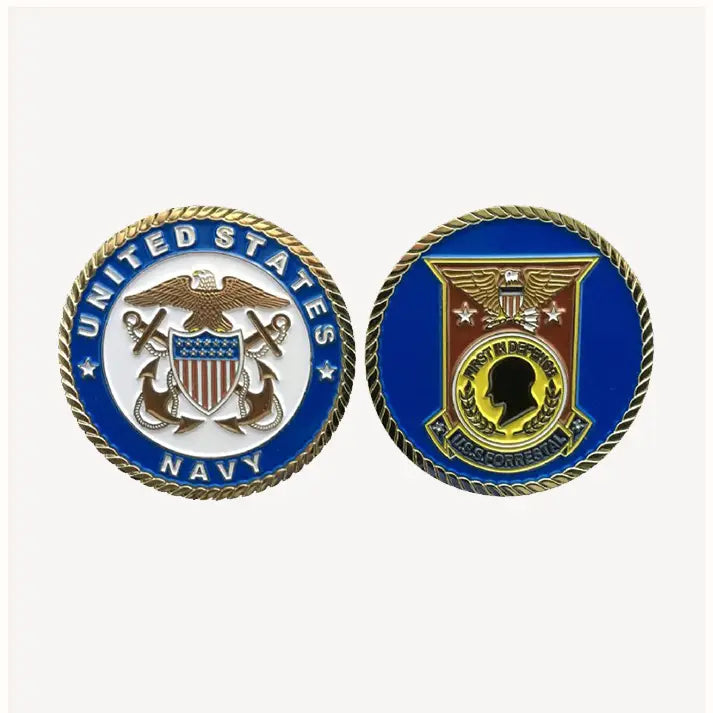 USS Forrestal CV 59 Challenge Coin (Officer Version)