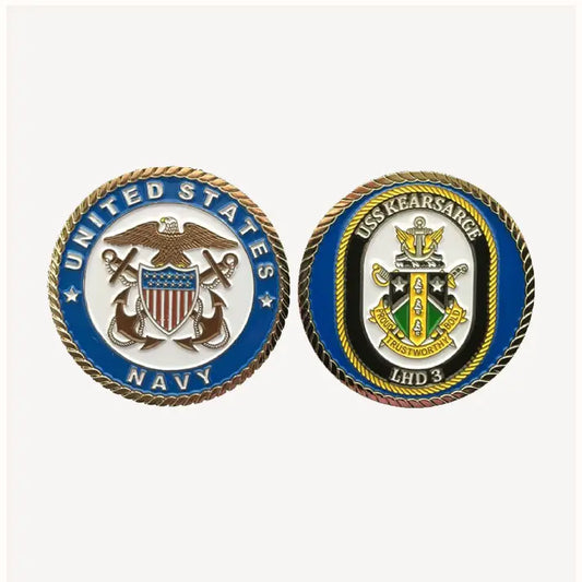 USS Kearsarge LHD 3 Challenge Coin (Officer Version)