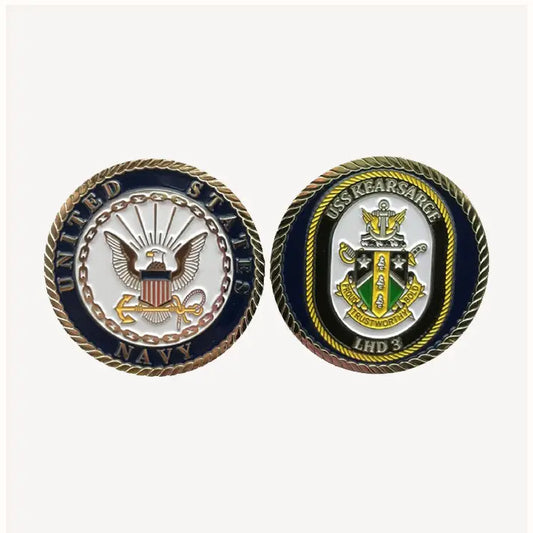 USS Kearsarge LHD 3 Challenge Coin (Enlisted Version)