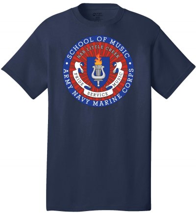 School of Music (Front Graphic) Navy Blue T-Shirt