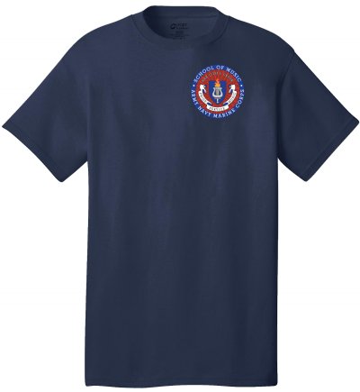 School of Music (Over Heart Graphic) Navy Blue T-Shirt