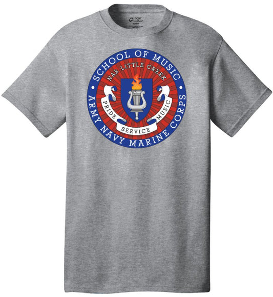 School of Music (Front Graphic) Sports Gray T-Shirt