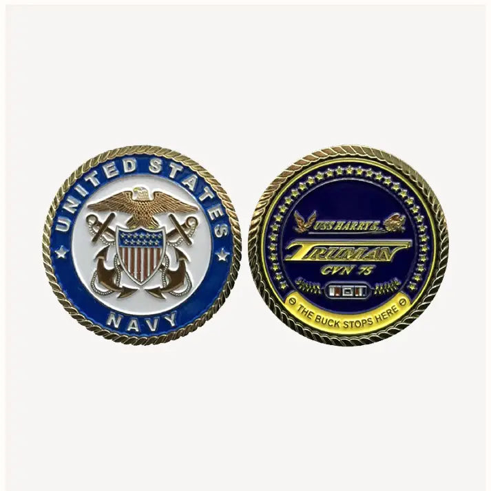 USS Harry S. Truman CVN 75 Challenge Coin (Officer Version)