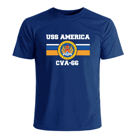 USS America CVA-66 Crest T Shirt