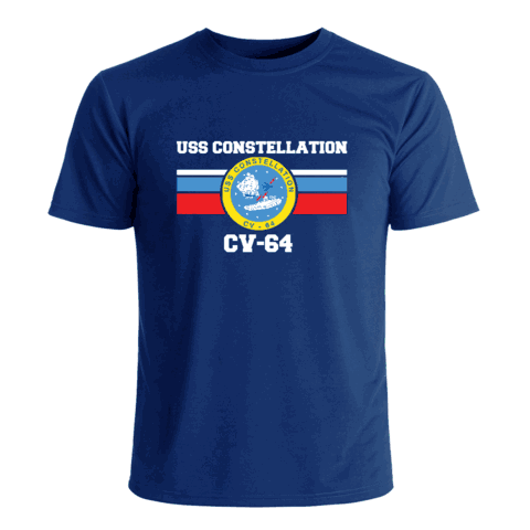 USS Constellation CV-64 Crest T Shirt
