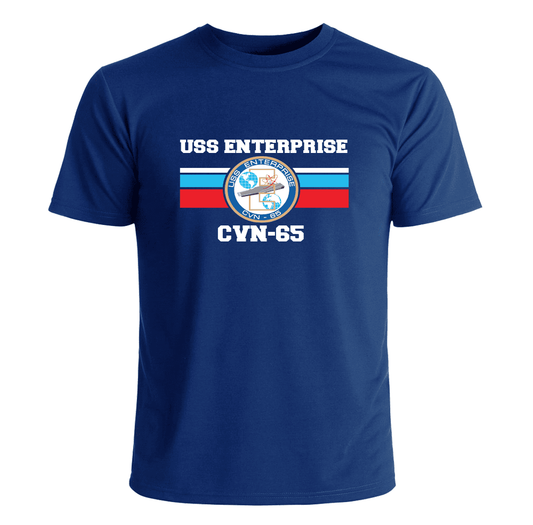 USS Enterprise CVN-65 Crest T Shirt