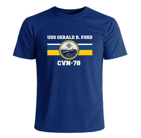 USS Gerald R. Ford CVN-78 Crest T-Shirt