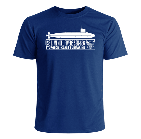 USS L Mendel Rivers SSN-686 T-Shirt