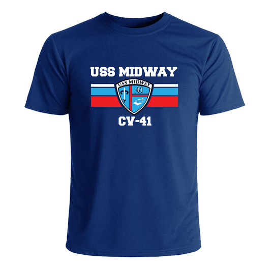 USS Midway CV-41 Crest T-Shirt