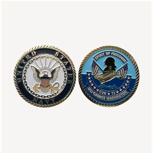 USS George Washington CVN 73 Challenge Coin (Enlisted Version)