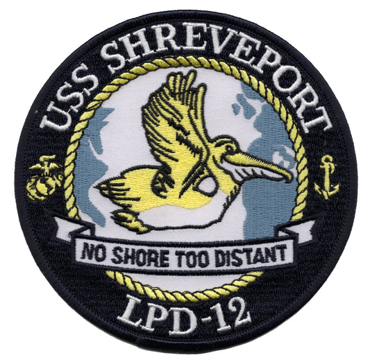 USS Shreveport LPD-12 Iron On Patch