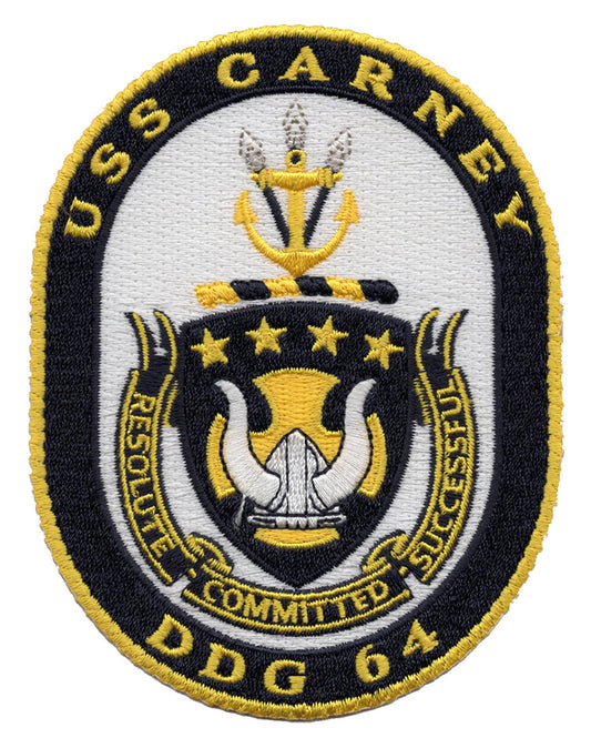 USS Carney DDG-64 Iron On Patch